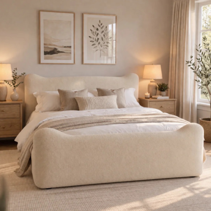Haven Bouclé Bed